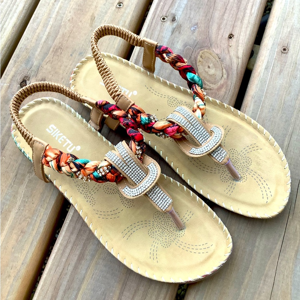 Siketu sandals with rhinestones 🌟🌟